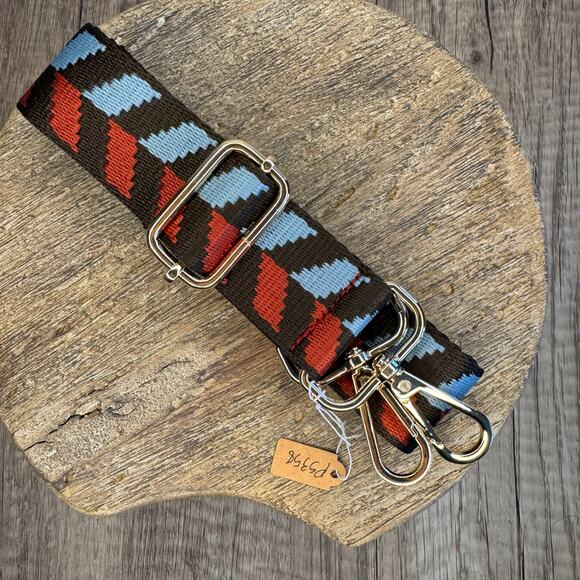 Wide Chocolate Purse Strap Crossbody Autumn Bag Strap Guitar Strap NEW FAST SHIP - Picture 2 of 4